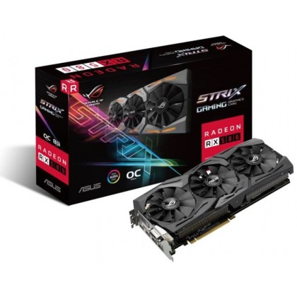 ASUS ROG Strix Radeon RX 580 8G Gaming OC Edition GDDR5 PCIE Mining Ready AMD Graphics Card with RGB Lighting ROG-STRIX-RX580-O8G-GAMING ASUS ROG Strix Radeon RX 580 8G Gaming OC Edition GDDR5 PCIE Mining Ready AMD Graphics Card with RGB Lighting ROG-STRIX-RX580-O8G-GAMING